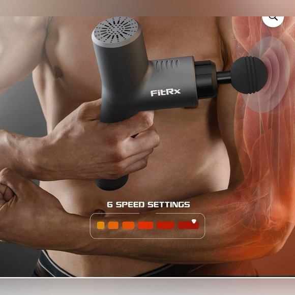 FitRx Neck and Back Massager, Handheld Percussion Massage - Picture 3 of 5